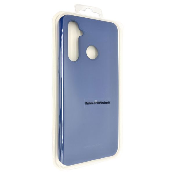 Чохол-накладка Silicone Hana Molan Cano SF Jelly для Realme 5 Pro/Q (blue) 010077-077 фото