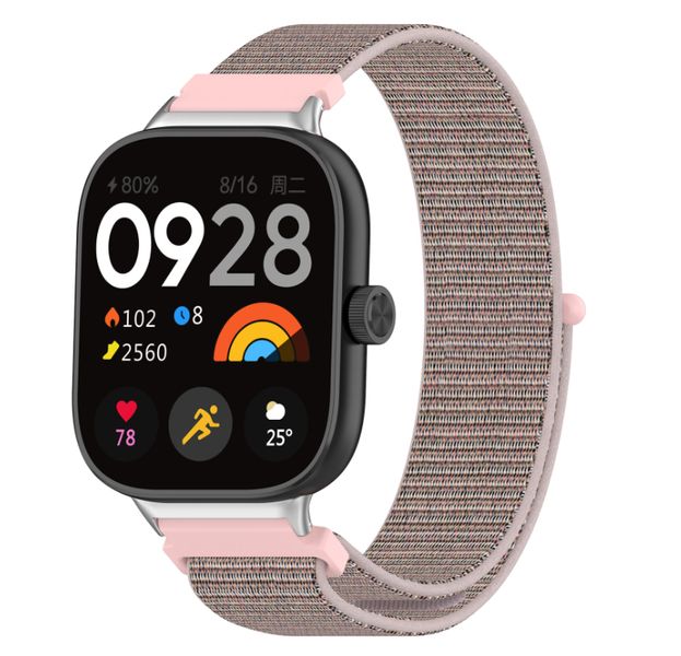 Ремінець CDK Nylon Sport Loop для Xiaomi Redmi Watch 4 (017323) (pink sand) 017332-158 фото