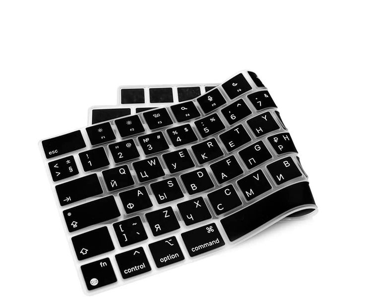 Накладка силикон на клавиатуру для Apple MacBook Pro 16" A2485 (2021) UK (013303) (black) 013303-690 фото