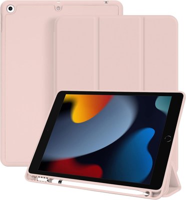 Чохол-книжка CDK Екошкіра силікон Smart Case Слот під стилус для Apple iPad 10.2" 9gen 2021 (011189) (pink 013745-083 фото