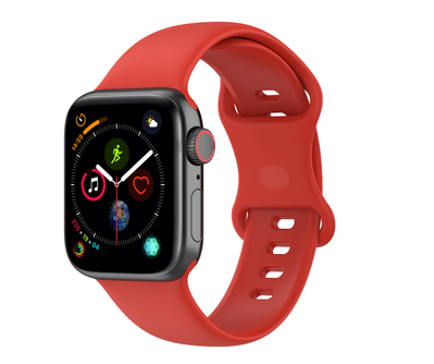 Ремінець силікон Sport Band Double Loop M / L для Apple Watch 42 / 44 / 45 / 49mm (red) 014417-126 фото