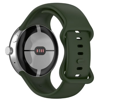 Ремешок CDK силикон Sport Band Double Loop "L" для Google Pixel Watch 3 41mm (015668) (dark green) 018080-434 фото