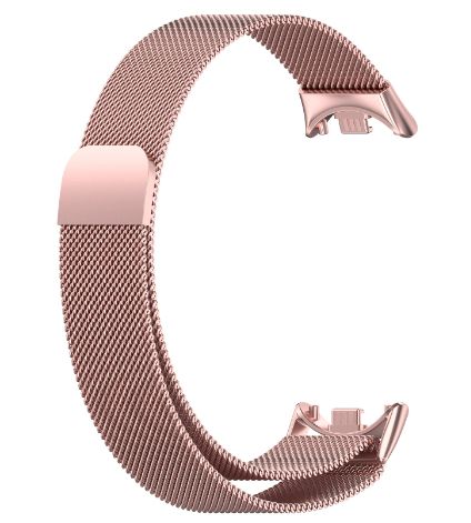 Ремешок CDK для Xiaomi Mi Smart Band 9 | Metal Milanese Loop Magnetic (015814) (pink rose) 018011-328 фото