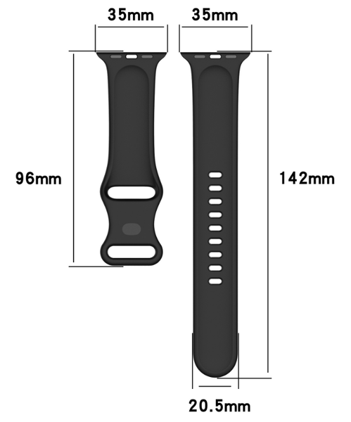 Ремешок силикон Sport Band Double Loop M / L для Apple Watch 42 / 44 / 45 / 49mm (red) 014417-126 фото