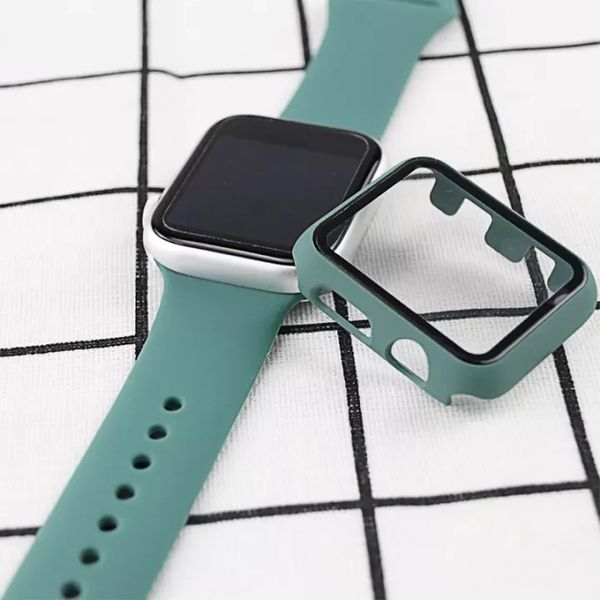 Чехол-накладка DK Пластик Soft-Touch Glass Full Cover для Apple Watch 40mm (green) 011427-133 фото