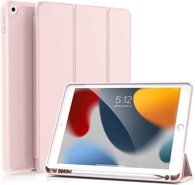 Чехол-книжка CDK Эко-кожа силикон Smart Case Слот под Стилус для Apple iPad 10.2" 9gen 2021 (011189) (pink 013745-083 фото