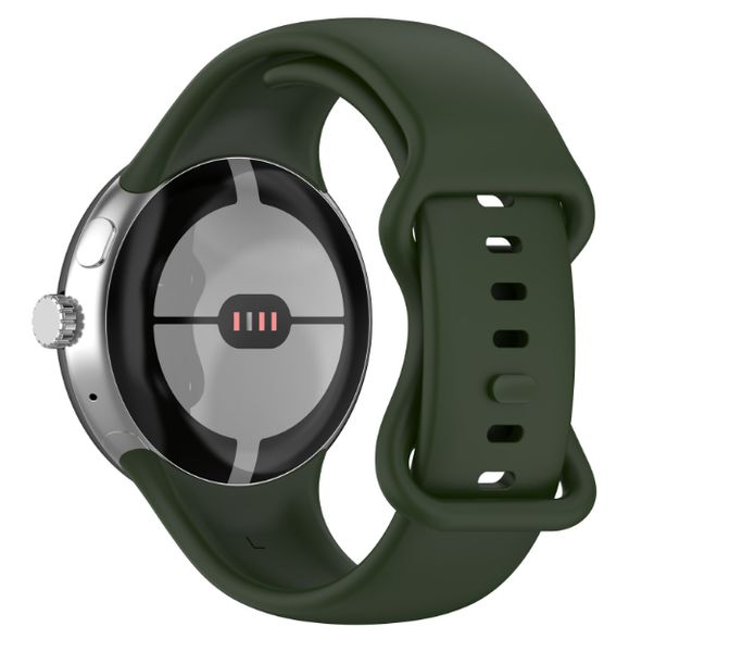 Ремінець CDK силікон Sport Band Double Loop "L" для Google Pixel Watch 3 41 mm (015668) (dark green) 018080-434 фото