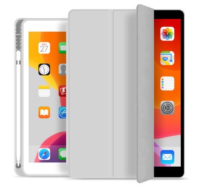 Чехол-книжка CDK Эко-кожа силикон Smart Case Слот под Стилус для Apple iPad 10.2" 9gen 2021 (011189) (grey) 013745-586 фото