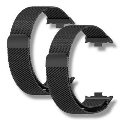 Ремешок 2шт CDK для Xiaomi Mi Smart Band 9 Pro | Metal Milanese Loop Magnetic (017123) (black) 022309-124 фото