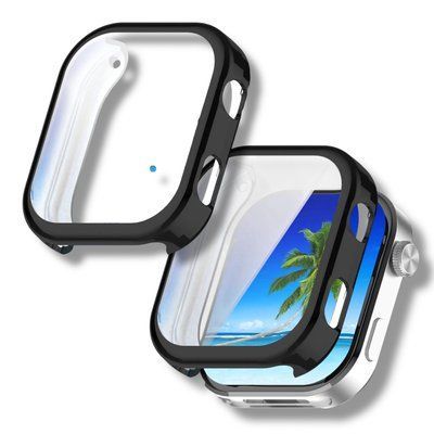 Чехол-накладка 2шт CDK для Xiaomi Redmi Watch 6 | Silicone Face Case (023142) (black) 023152-124 фото