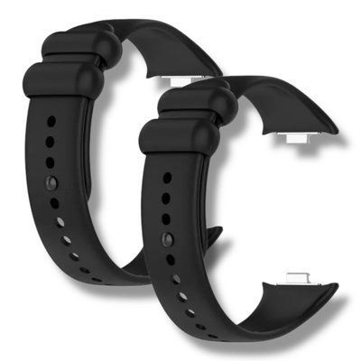 Ремешок 2шт CDK для Xiaomi Mi Smart Band 9 Pro | Silicone Sport Band (017124) (black) 022137-124 фото