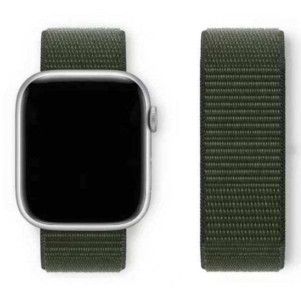 Ремінець CDK для Apple Watch 46 mm (Series 10) Nylon Sport Loop (09038) (olive flak) 018054-027 фото