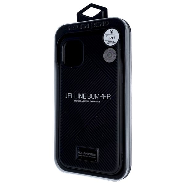 Чехол-накладка Silicone Molan Cano Jelline Bumper для Apple iPhone 11 Pro (black) 09886-076 фото