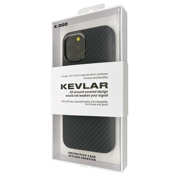 Чохол-накладка K-DOO Kevlar для Apple iPhone 13 Pro Max (black) 015590-076 фото