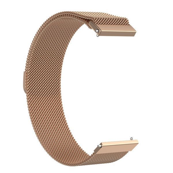 Ремінець CDK для Garmin Vivomove Sport | 20mm Metal Milanese Loop Magnetic (09649) (rose gold) 019893-229 фото