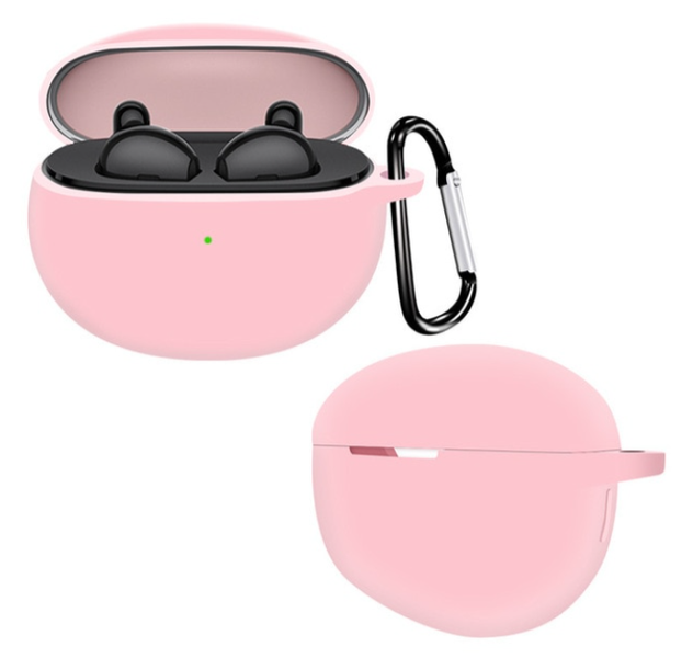 Чехол-накладка DK Silicone Candy Friendly с карабином для Oppo Enco Air 1 / 2 (012708) (pink) 012708-068 фото