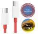 Кабель 2шт CDK Data Cable UltraDART/ SuperVOOC/Warp/150W/240W/10A 1m Type-C на Type-C (OEM) (017260) (red) 023082-692 фото 4