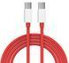 Кабель 2шт CDK Data Cable UltraDART/ SuperVOOC/Warp/150W/240W/10A 1m Type-C на Type-C (OEM) (017260) (red) 023082-692 фото 2