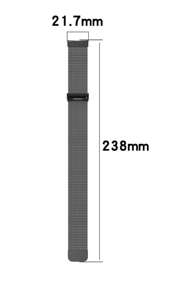 Ремінець DK Metal Ring Milanese Loop Magnetic 22 mm для Xiaomi Haylou Solar LS05 (RT) (silver) 013590-227 фото