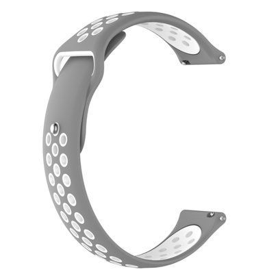 Ремінець CDK для Garmin Approach S42 | 20mm Silicone Sport Band Nike (011906) (grey / white) 019974-961 фото