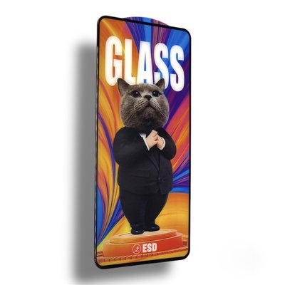 Защитное стекло CDK Full Glue Cat ESD Anti-Dust для Samsung Galaxy A51 (A515) (016176) (black) 016177-062 фото