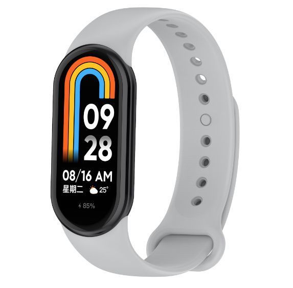 Ремінець 2 шт CDK для Xiaomi Mi Smart Band 9 | Silicone Sport Band (015812) (grey) 022276-385 фото