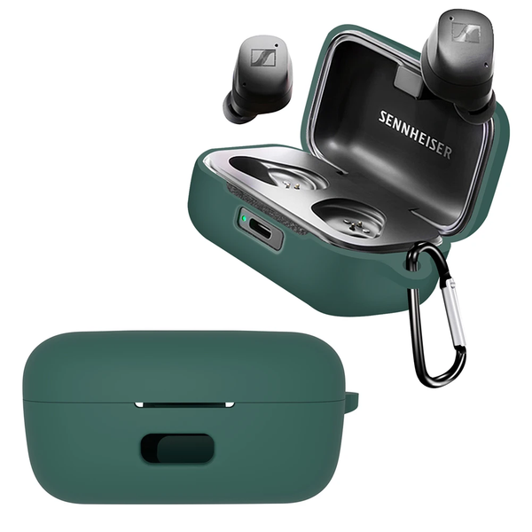 Чехол-накладка DK Silicone Candy Friendly с карабин для Sennheiser Momentum True Wireless 3 (017220) (green) 017220-071 фото