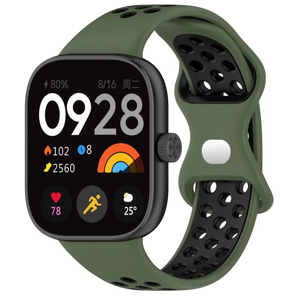 Ремінець CDK Silicone Sport Band Nike для Xiaomi Redmi Watch 4 (017600) (green / black) 017609-994 фото