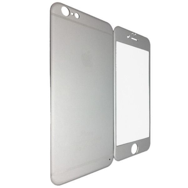 Защитное стекло Titanium для Apple iPhone 6 / 6S face / back (silver) 01557 фото