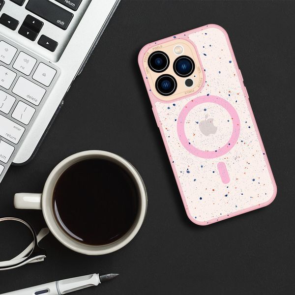Чехол-накладка DK для Apple iPhone 13 Pro Max | MagSafe Composite Matte Splash (pink) 018515-106 фото