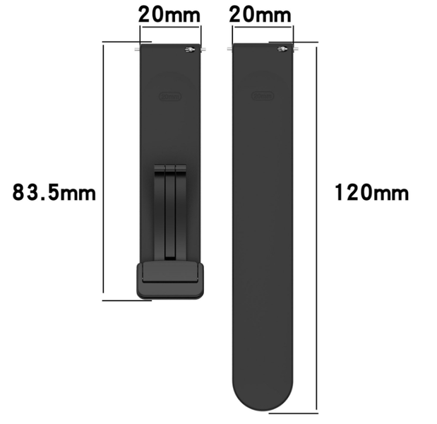 Ремінець DK Silicone Sport Magnetic 20 mm для смарт-Часів Huawei, Samsung, Xiaomi (016443) (dark green) 016443-434 фото