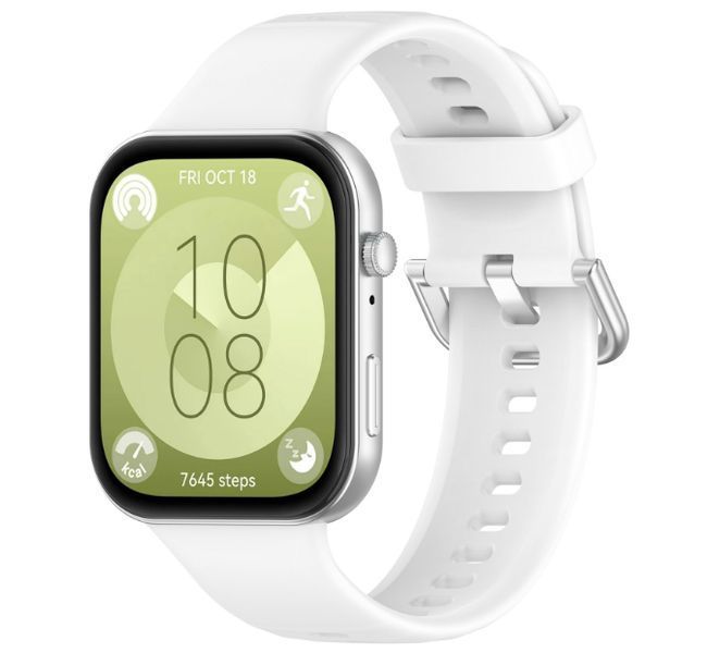 Ремешок 2шт CDK для Huawei Watch Fit 4 Pro | Silicone Sport Classic (017792) (white) 022315-127 фото