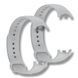 Ремінець 2 шт CDK для Xiaomi Mi Smart Band 9 | Silicone Sport Band (015812) (grey) 022276-385 фото 1