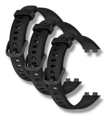 Ремешок 3шт CDK для Huawei Band 10 | Silicone Sport Band Classic (016235) (black) 021839-124 фото