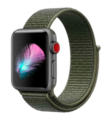 Ремішок DK для Apple Watch 42mm (Series 1 / 2 / 3) | Nylon Sport Loop (09038) (olive flak) 09038-027 фото