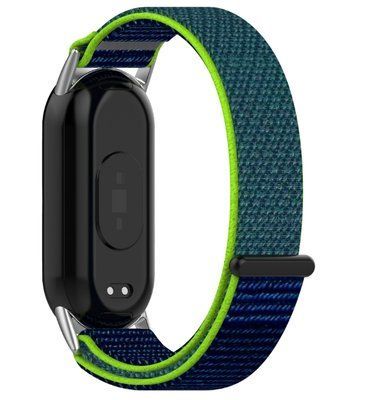 Ремінець для Xiaomi Mi Smart Band 8 | Nylon Sport Loop (018018) (blue / green) 018018-106 фото