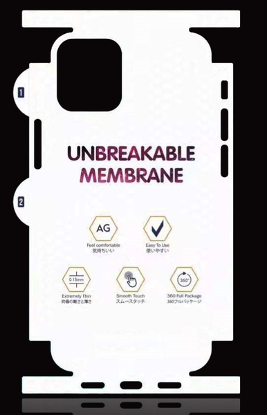 Захисна плівка DK AG Matte Unbreakable Membrane HydroGel 360° для Apple iPhone 12 Pro Max (clear) 014774-063 фото