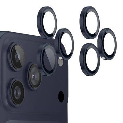 Захисне скло 2 шт CDK для Apple iPhone 17 Pro | на камеру Lens Metal Ring Eagle Eye (023233) (deep blue) 023267-122 фото