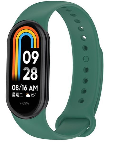 Ремінець 2 шт CDK для Xiaomi Mi Smart Band 9 | Silicone Sport Band (015812) (dark green) 022276-434 фото