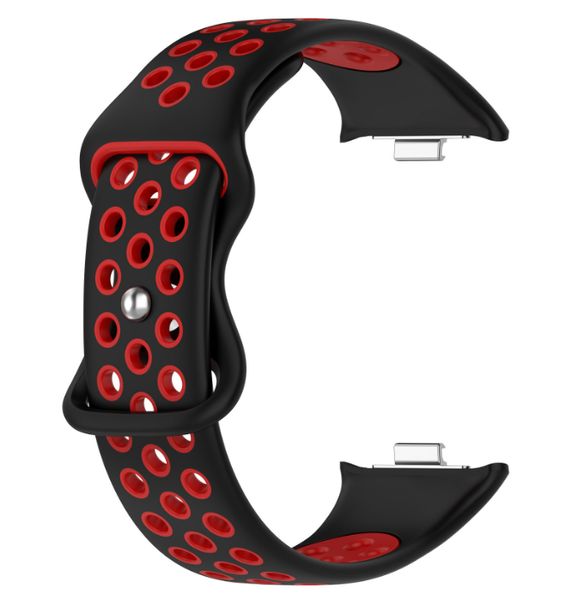 Ремінець CDK Silicone Sport Band Nike для Xiaomi Redmi Watch 4 (017600) (black / red) 017609-963 фото