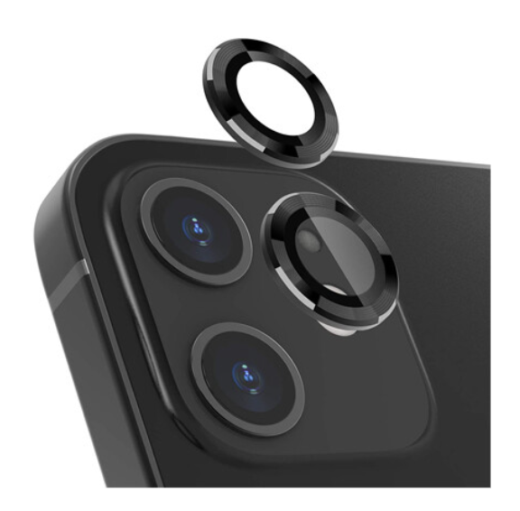 Защитное стекло на камеру CDK Lens Metal Ring Eagle Eye для Apple iPhone 12 mini (016203) (black) 016266-062 фото