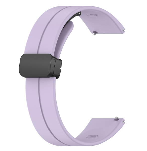 Ремінець DK Silicone Sport Magnetic 20 mm для смарт-Часів Huawei, Samsung, Xiaomi (016443) (viola) 016443-973 фото