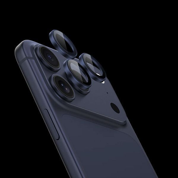 Защитное стекло 2шт CDK для Apple iPhone 17 Pro | на камеру Lens Metal Ring Eagle Eye (023233) (deep blue) 023267-122 фото