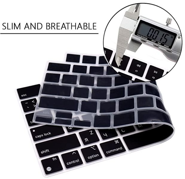 Накладка силікон на клавіатуру для Apple MacBook Air 15" Retina 2023 (A2941) USA (013282) (black) 017103-690 фото