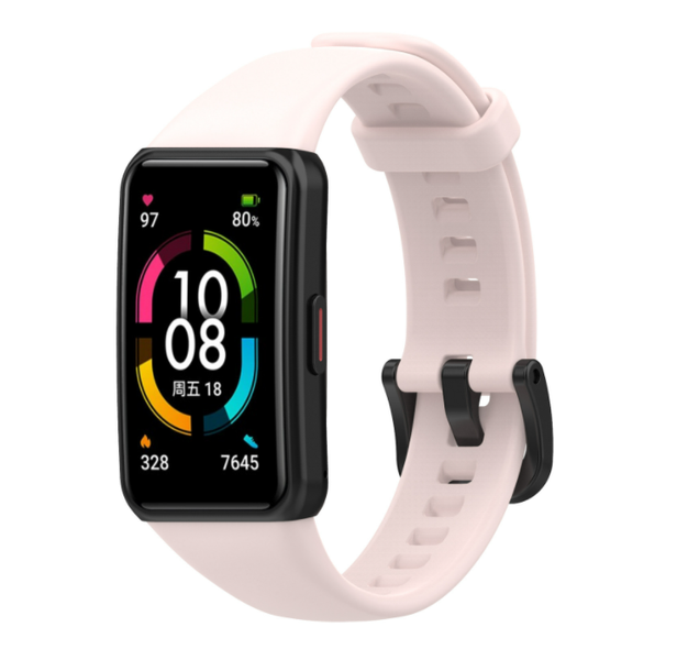 Ремінець DK Silicone Sport Band Classic для Honor Band 6 (011342) (pink) 011342-106 фото