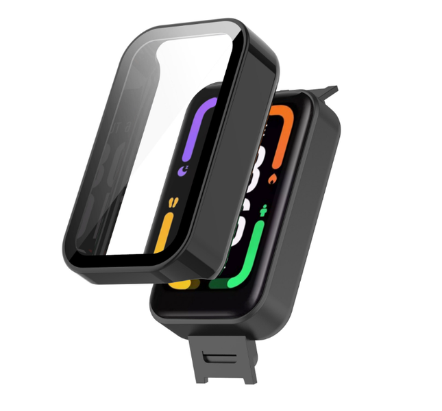 Чехол-накладка DK Пластик Gloss Glass Full Cover для Xiaomi Redmi Smart Band Pro (black) 014428-124 фото