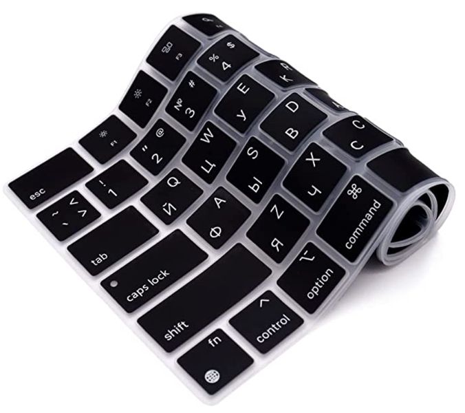 Накладка силикон на клавиатуру для Apple MacBook Air 15" Retina 2023 (A2941) USA (013282) (black) 017103-690 фото