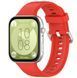 Ремешок 2шт CDK для Huawei Watch Fit 4 Pro | Silicone Sport Classic (017792) (red) 022315-126 фото 3