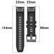 Ремешок 2шт CDK для Garmin Epix Pro (Gen 2) 47mm | 22mm Silicone Sport Band Classic (015189) (black) 020847-124 фото 3