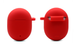 Чехол-накладка DK Silicone Candy Friendly с карабином для Google Pixel Buds 2 (011407) (red) 011407-074 фото 2